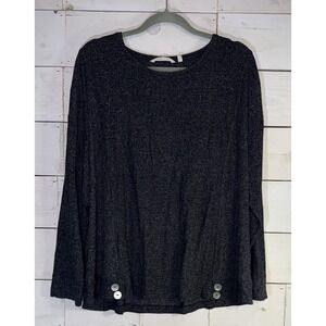 Soft Surroundings Women's Gray Round Neck Sweater Size 2X